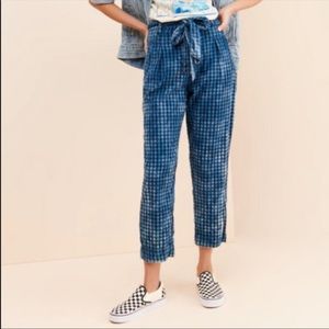 Anthropologie Navy Maeve Avryl Bleached Slim Pants